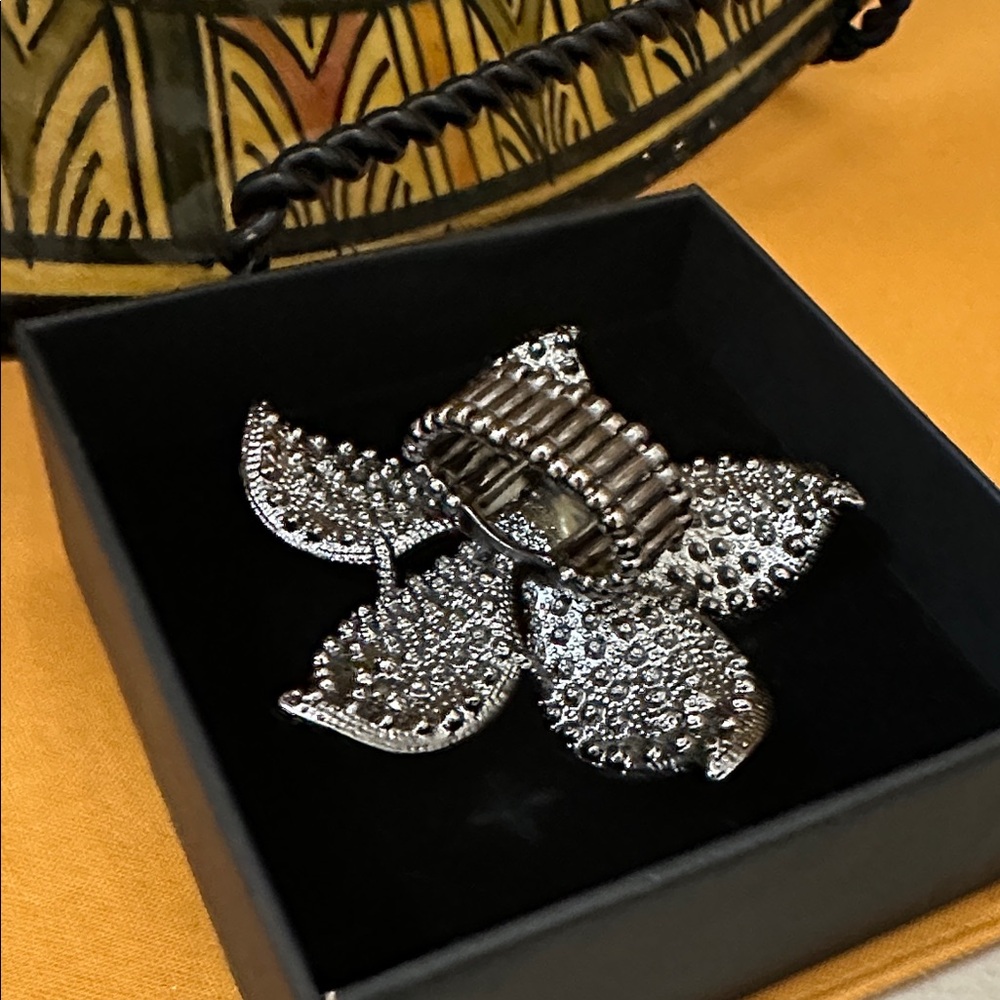 Multicolor Crystal Flower Ring - image 3